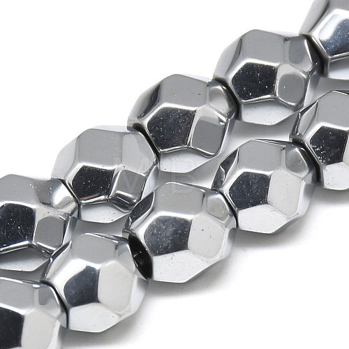 Electroplate Non-magnetic Synthetic Hematite Beads Strands G-T061-32C-1
