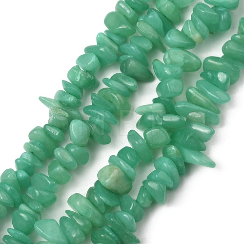 Natural Hemimorphite Chip Bead Strands G-E248-01-1