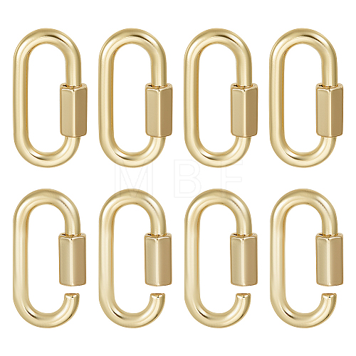 Unicraftale 6Pcs Alloy Screw Carabiner Lock Charms FIND-UN0003-31LG-1