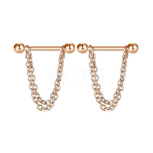 304 Stainless Steel Nipple Rings WG03B2E-11-1