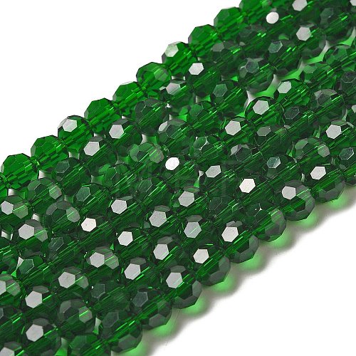 Transparent Glass Beads EGLA-A035-T8mm-D10-1