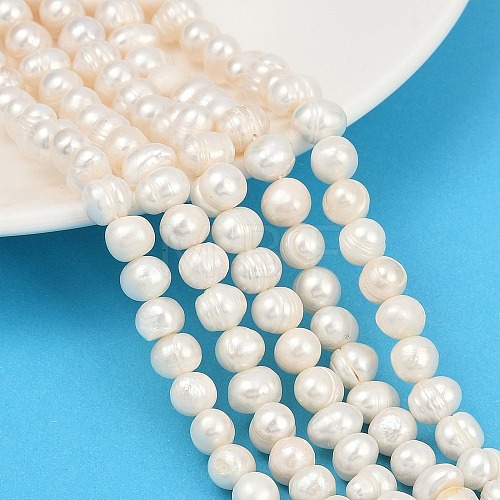 Natural Cultured Freshwater Pearl Beads Strands PEAR-I007-07X-08D-1