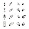 Fashewelry 16Sets 4 Style 304 Stainless Steel Screw Clasps STAS-FW0001-08P-9