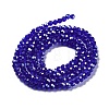Electroplate Transparent Glass Beads Strands EGLA-A035-T3mm-A06-2