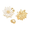 Brass Enamel Fold Over Clasps KK-CBAA0F5-02G-3