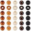 500Pcs 5 Colors Maple Wood Beads WOOD-GF0002-47-7