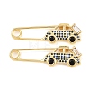 Brass Micro Pave Cubic Zirconia Pendants KK-C162-055G-02-1