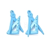 Spray Paint Alloy Pendants ENAM-K076-40B-1