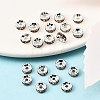 Brass Grade A Rhinestone Spacer Beads RSB036NF-05-4