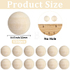 150Pcs Unfinished Wood Beads WOOD-PA0001-83B-2
