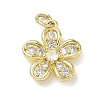 Brass with Rhinestone Pendants KK-CBAD872-01G-01-1