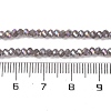 Baking Electroplate Glass Beads Strands DGLA-A039-J2MM-B06-4