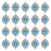 Tibetan Style Alloy with Resin Imitation Turquoise Connector Charms FIND-TAC0035-47AS-07-1