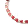 Dyed Natural Malaysia Jade & Synthetic Hematite Beaded Stretch Bracelets for Women BJEW-JB13069-01-3