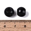 Natural Obsidian European Beads G-Q607-02U-3