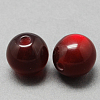 Round Imitation Cat Eye Resin Beads RESI-R157-6mm-08-1