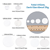 80G 4 Styles Plastic Paillette Pendants FIND-SC0023-19-2