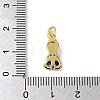 Brass Micro Pave Colorful Cubic Zirconia Glass Pendants KK-R162-026J-G-3