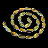 1Strand Electroplate Transparent Glass Beads Strands EGLA-TADJ0001-20C-4