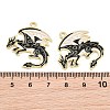 Alloy with Black Enamel Pendants AL-CBA2919-02G-09-3