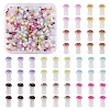 200Pcs 10 Colors Opaque Glass Beads GLAA-TA0001-20-27