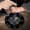 1Pc Chakra Gemstones Dowsing Pendulum Pendants FIND-CN0001-15L-7