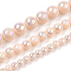 Electroplate Opaque Glass Beads Strands X-GLAA-T032-P10mm-AB09-4