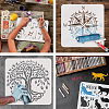 PET Hollow out Drawing Painting Stencils Sets for Kids Teen Boys Girls DIY-WH0172-832-4