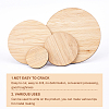 Olycraft Flat Round Wooden Boards for Painting AJEW-OC0001-96-4