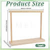 Rectangle Wooden Necklace Organizer Display Stands NDIS-WH0010-36A-2