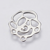 201 Stainless Steel Charms STAS-P225-016P-2