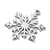 Christmas Theme Anti-Tarnish 304 Stainless Steel Pendants STAS-R003-04P-05-3