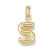 Brass Pendants KK-E806-01G-S-1