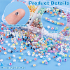 10 Set 10 Colors Transparent Glass Beads GLAA-PH0003-34-3