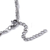 304 Stainless Steel Singapore Chain Necklaces NJEW-C042-11P-4