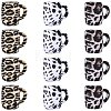 12Pcs 3 Colors Cup Silicone Focal Beads SIL-SZ0001-23-1
