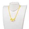 Personalized ABS Plastic Cable Chain Necklaces NJEW-JN03254-04-4