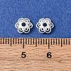Brass Bead Caps KK-C157-03D-S-2