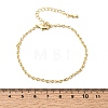 Brass Infinity Link Chain Bracelets for Women BJEW-F531-01G-3