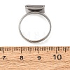 Adjustable 304 Stainless Steel Finger Rings Components SA-CBA8B85-09D-P-2