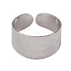 Non-Tarnish 304 Stainless Steel Open Cuff Rings for Women RJEW-G285-69P-2