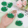 Frog's Head Shape Cartoon Style Polyester Knitted Costume Ornament Accessories DIY-BC0006-65-3