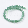 Natural Green Aventurine Beads Strands X-G-G099-6mm-17-2