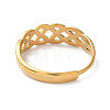 Ion Plating(IP) 304 Stainless Steel Hollow Sailor's Knot Adjustable Rings RJEW-D006-21G-3