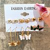 Alloy & Plastic Pearl Earring Sets WG17A46-04-1