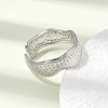 304 Stainless Steel Cuff Open Rings RJEW-P188-02B-P-2