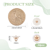 50Pcs Alloy Shank Buttons BUTT-FG0001-66A-2