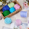 8Pcs 8 Colors DIY Wool Roving DIY-CP0013-78A-4