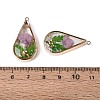 Epoxy Resin Pendants KK-Q082-01KCG-4