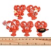 Opaque Resin Cabochons RESI-B048-01-3